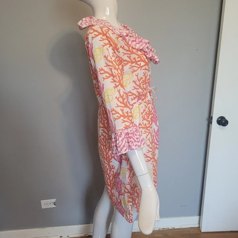 Gretchen Scott Designs Sea Print Coverup, VGUC, Size S